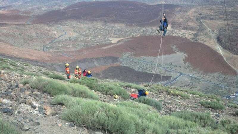 Imagen de archivo de un rescate en el Teide/Multimedia.
